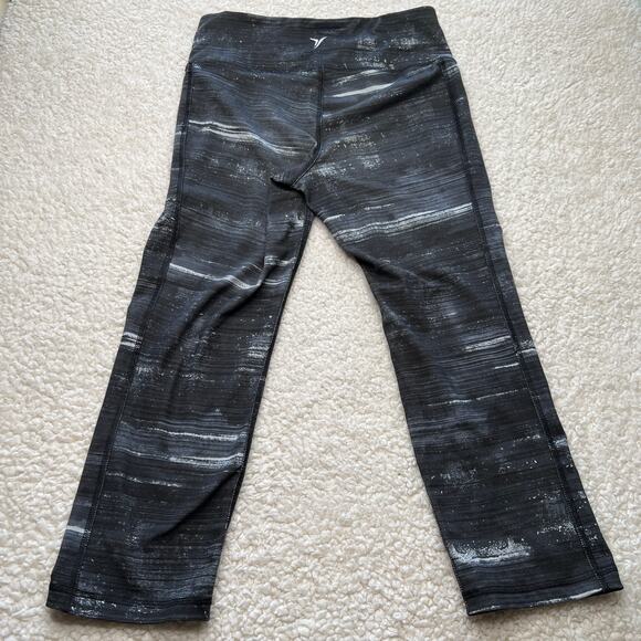 Old Navy Cropped Gray Black Leggings Small - Picture 5 of 9